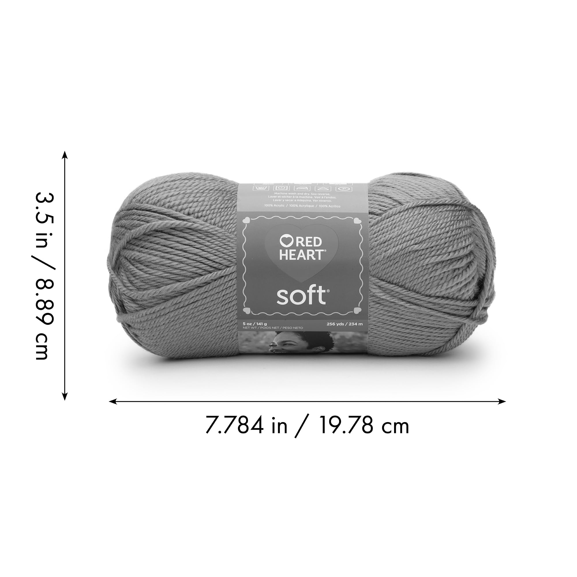 Red Heart Soft Off White Yarn - 3 Pack of 141g/5oz - Acrylic - 4 Medium (Worsted) - 256 Yards - Knitting/Crochet - Image 9