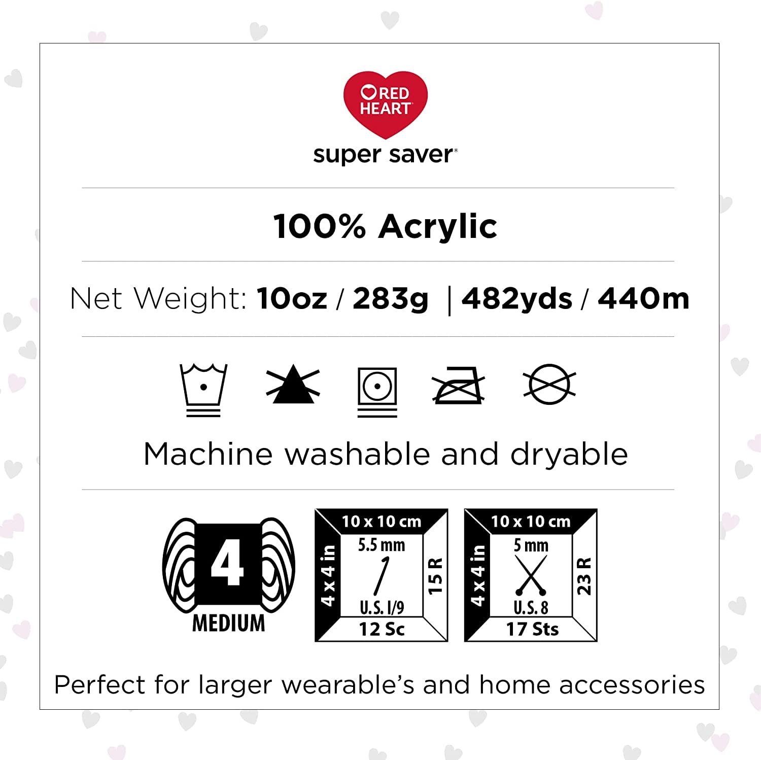 Red Heart Super Saver Jumbo Hunter Green Yarn - 2 Pack of 14oz/396g - Acrylic - 4 Medium (Worsted) - 744 Yards - Knitting/Crochet - Image 5