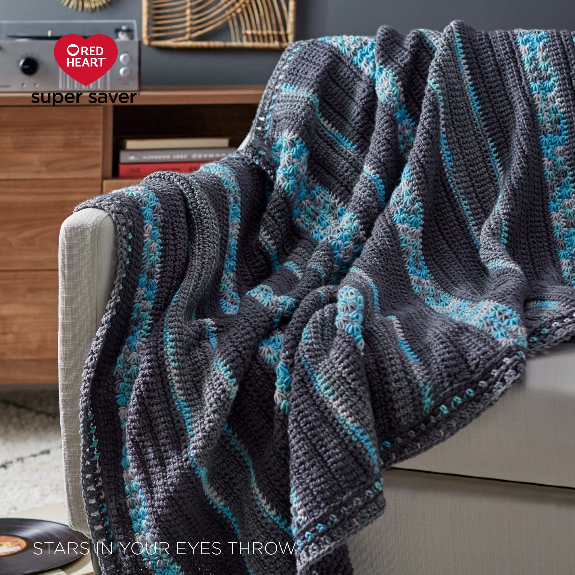 Red Heart Super Saver Yarn, 3 Pack, Green Tones 3 Count - Image 7